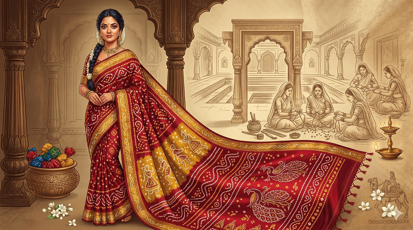 Bandhani Saree