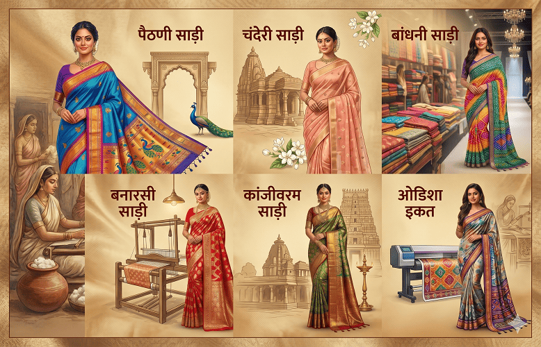 type of sarees