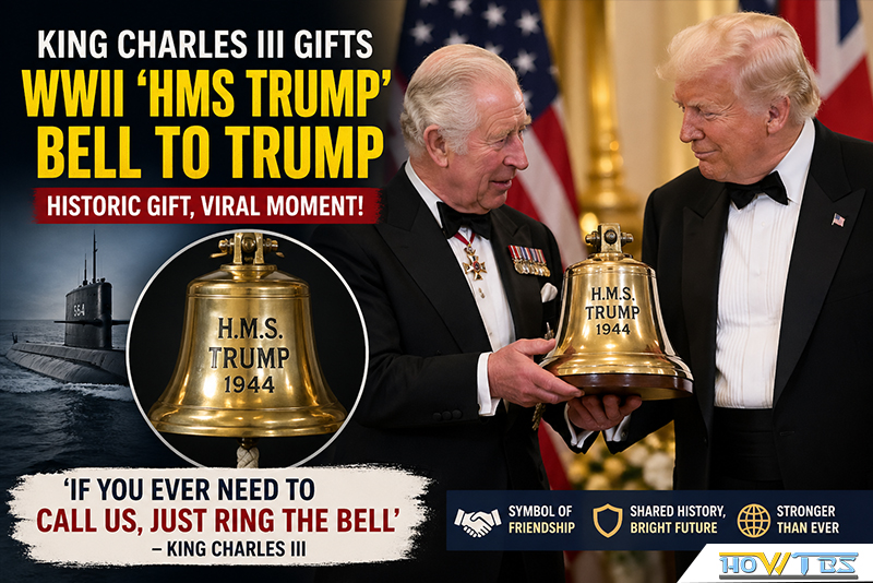 ट्रंप को मिले उपहारों में महाराजा चार्ल्स तृतीय द्वारा दी गई ‘घंटी’ सबसे ज्यादा चर्चा का विषय रही